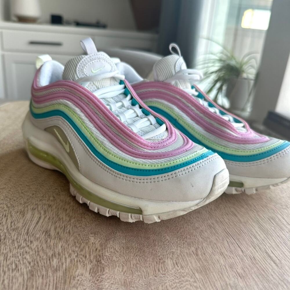 Nike Air Max 97 - Pink/Green - Size‎ 7